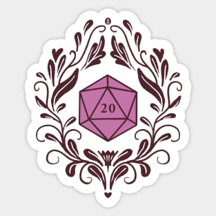 Damask D20 Sticker